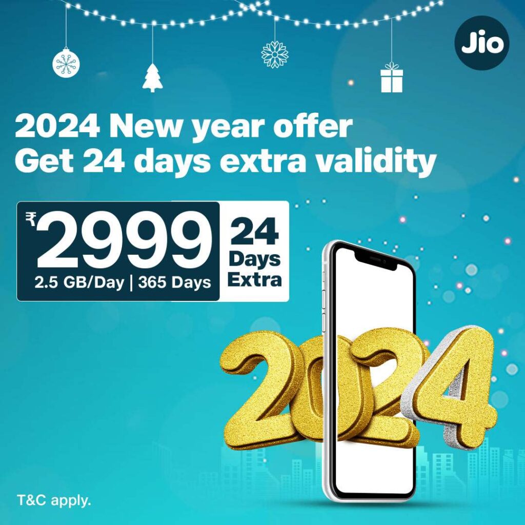 Jio's Happy New Year 2024 Prepaid Plan